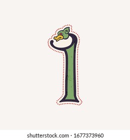 Number one logo in true celtic knot-spiral style. Perfect typeface for history identity, medieval print, tribal posters, etc.