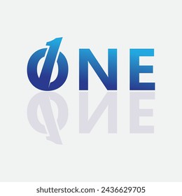 Number one logo and Vector Number design Stock Images Illustration 