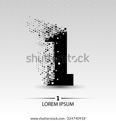 Number one logo vector design illustration