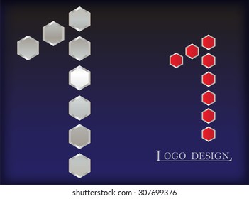 Number one logo.Logotype 1 vector template.