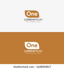 Number One Minimalist Logo Concept Design Illustration for Business Premium Company