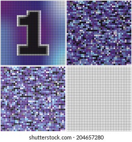 Number one (mixed mosaic with empty cells)