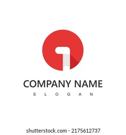 Number One Negative Space Logo Concept