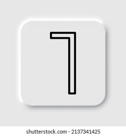 Número uno, vectores numéricos de iconos simples. Diseño plano. Diseño de neutralismo.ai