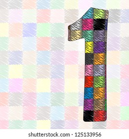 number One pattern of tissue