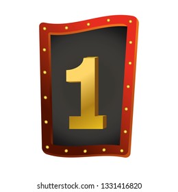 Number one show lights sign