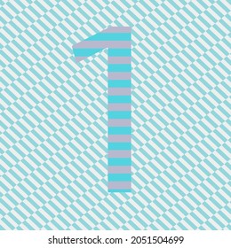 Number One signs vector images.
