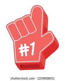 number one sport glove icon