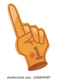 number one sport glove icon