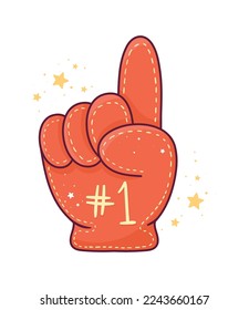 number one sport glove icon