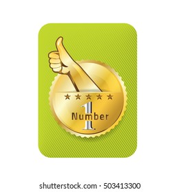Number one symbol design. suitable use for logo and branding. vector illustration