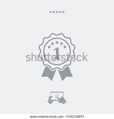 Number one symbol icon