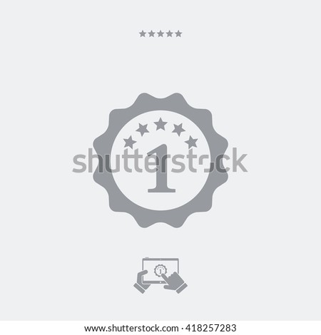 Number one symbol icon
