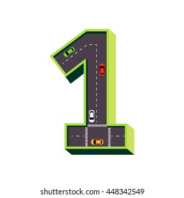 1 number road stock vectors images vector art shutterstock