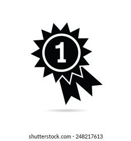 number one vector illustration