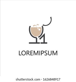 Number one wine logo design template