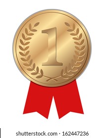 Number One winner ribbon