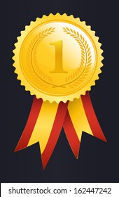Number One winner ribbon