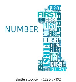 Number one and winning is the theme of this word cloud graphic.  
