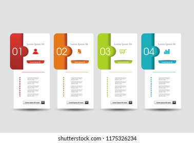 Number Option banners design, can be used for payment plans, online services, pricing table, websites and applications.