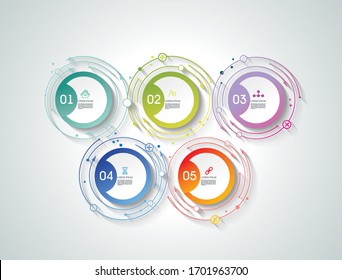 Number Option banners design, can be used for, online services,  websites and applications.