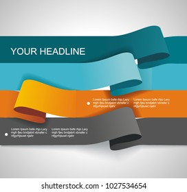 Number option banners design template. Can be used for infographics,workflow layout, diagram, number options, step up options, web template.