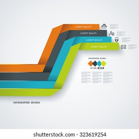 Number option banners design template. Can be used for infographics,workflow layout, diagram, number options, step up options, web template.