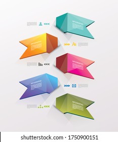 Diseño de cintas de opción de número, que se pueden usar para servicios en línea, sitios web y aplicaciones.