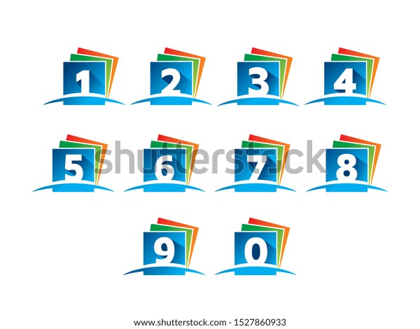 Number Pack Logo Symbol Template Design Stock Vector (Royalty Free ...