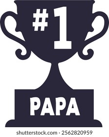 Number Papa Cool Funny Fathers Day Eps, Png, Dxf, Digital Download