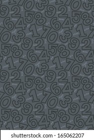 Number pattern seamless
