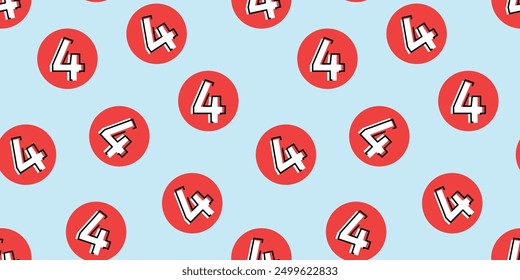 Number. the pattern. seamless pattern. a pattern of numbers. different numbers. on a colored background. seamless. beautiful. for textiles. on the background. vector. red numbers.
