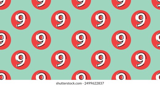 Number. the pattern. seamless pattern. a pattern of numbers. different numbers. on a colored background. seamless. beautiful. for textiles. on the background. vector. red numbers.