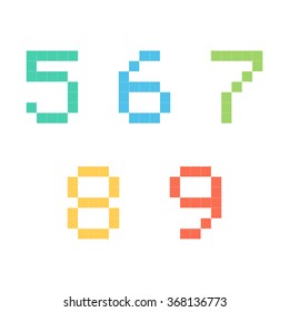number pixel color