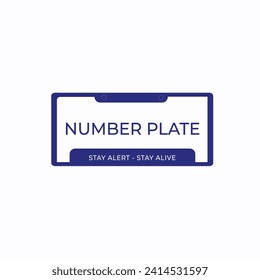 Number plate LTD logo design