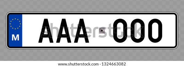 Number plate.\
Vehicle registration plates of\
Malta