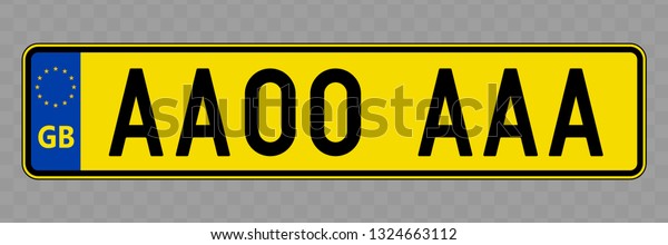 Number plate. Vehicle registration plates of\
United Kingdom
