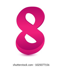 number purple logo vector illustration