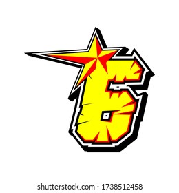 Number race icon vector. Simple of racing number. Flat design, Editable. Vector Illustration EPS 10