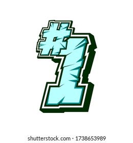 Number race icon vector. Simple of racing number. Flat design, Editable. Vector Illustration EPS 10