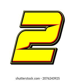 Number race icon vector. Simple of racing number. Flat design, Editable. Vector Illustration EPS 10