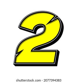 Number race icon vector. Simple of racing number. Flat design, Editable. Vector Illustration EPS 10