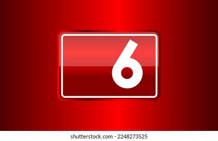 Number Red Elegant Tech Log