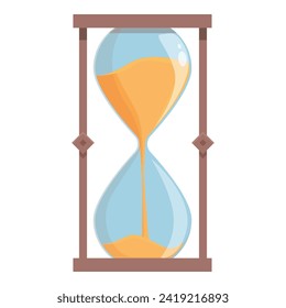 Number sand clock icon cartoon vector. Web clock. Number dial management