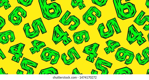 number seamless pattern, pattern design, abstract pattern, vector eps 10.