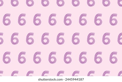 Number. seamless pattern. watercolor room. watercolour. watercolor background. seamless background. background. figure. vector. different shades. on a white background.