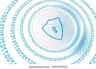 number security and protection technology abstract. binary privacy and protect from hacker