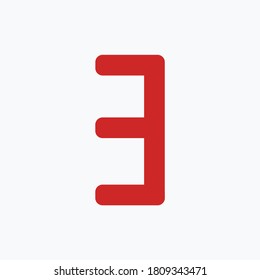 Number set design wih white background - vector