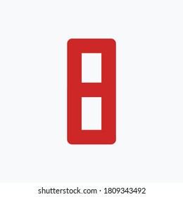 Number set design wih white background - vector