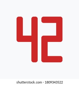 Number set design wih white background - vector